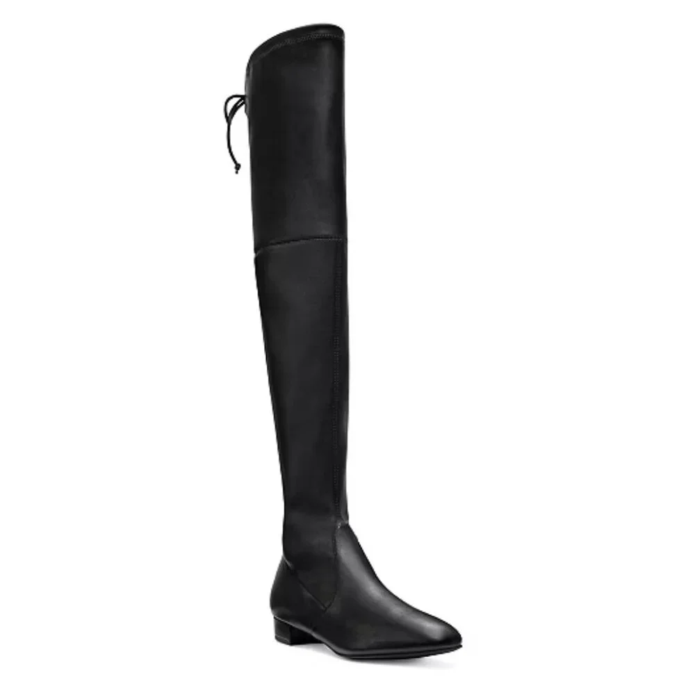 Stuart Weitzman Genna 25 City Boot Over the Knee Leather Black Size 36.5/6 NIB